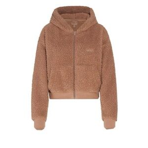 SKIMS Teddy  Zip-Up Hoodie Tigers Eye